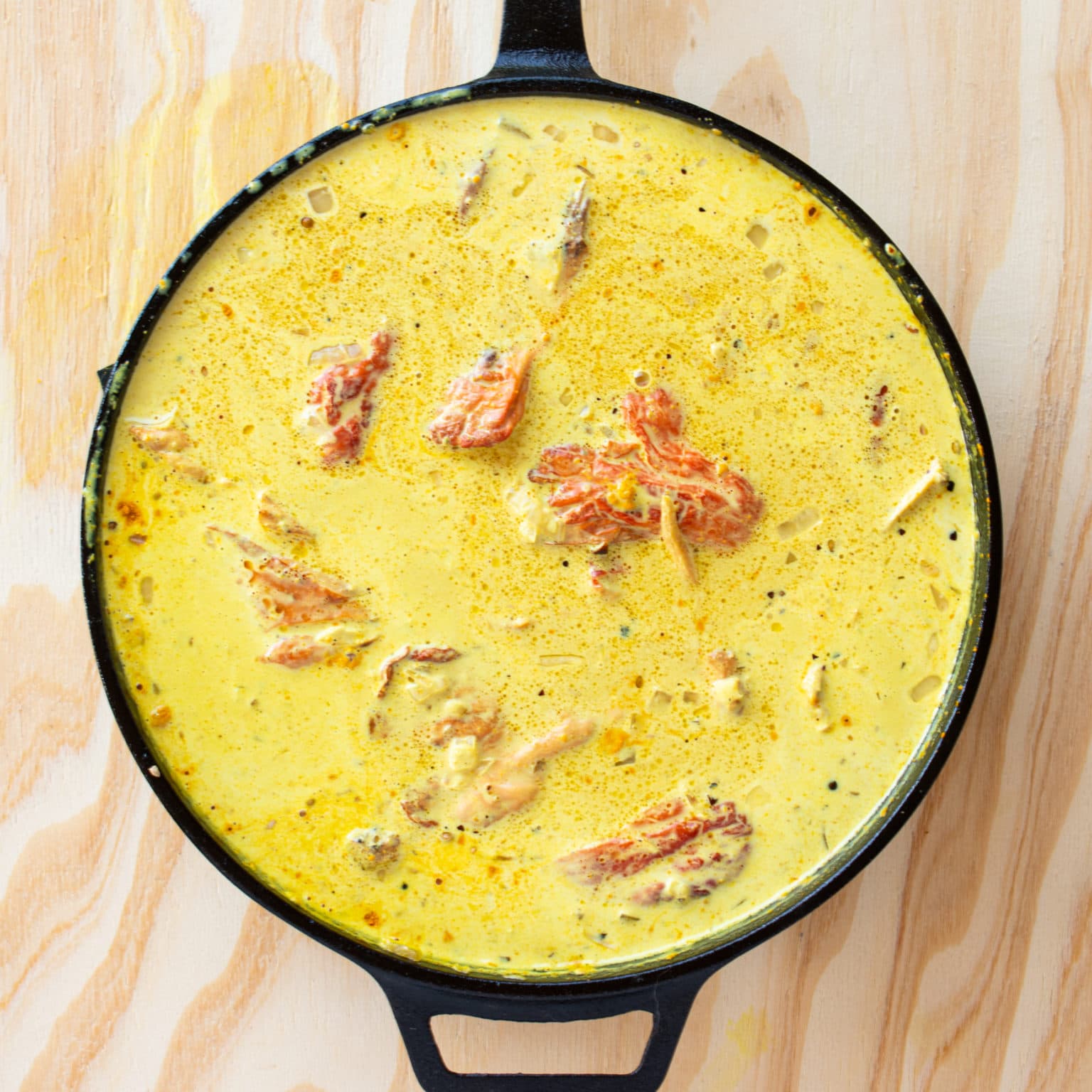 Simmer chicken of the woods